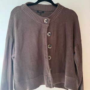 Quince Women's 100% Organic Cotton Cropped Cardigan